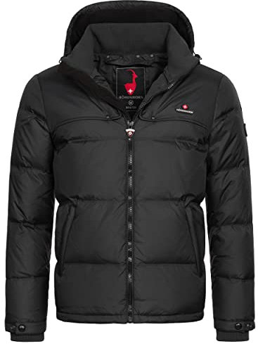 Höhenhorn Bristen Herren Daunen Winter Jacke Schwarz Gr. M
