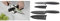 WMF Gourmet Messerschärfer Keramikscheiben, 2 Stufen & Touch Messerset 2-teilig, Küchenmesser mit Schutzhülle, Spezialklingenstahl antihaftbeschichtet, scharf, Kochmesser, Gemüsemesser, schwarz