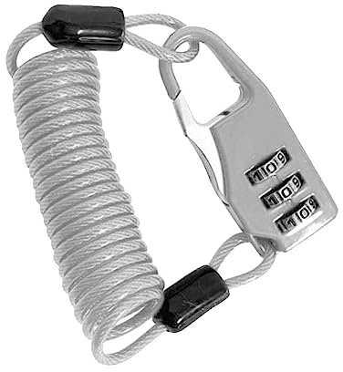 Helmschloss Tragbares Stahlkabel Schloss 3 Digit Passwort Schloss Fahrrad Kombination Helm Zubehör Fahrrad Draht X2d8 Berg