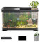 Aquarium | Aquarium Komplett-Set | Aquarium-Starter-Kit mit Korb und Abdeckung | Kampffisch Garnele Goldfisch Tropische Starter Kits Aquarien Tank | Fischaquarium mit Korb für Goldfische, Guppys
