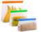 WeddHuis 3 pièces sacs alimentaires, réutilisables, matériau PEVA alimentaire, sacs de cuisine, sacs de réfrigérateur pour fruits, légumes, viande, pain (3 tailles)