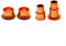 Robuste Spurverbreiterung aus Aluminiumlegierung vorne / hinten für Surron für LightBee Dirt Bike Einsatz (Orange)