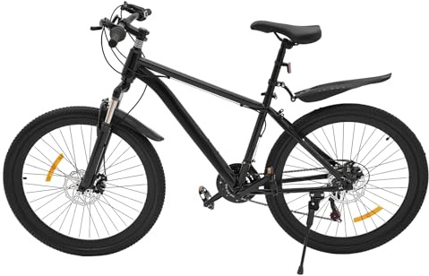 HHEMSTD Mountain Bike da 26 pollici, 21 marce, bici da adulto, pieghevole, mountain bike, portatile, con freno a disco ammortizzante