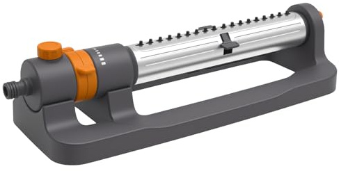 KOBAZ Oszillierender Rasensprenger für kleine Fläche und große Flächen, Viereckregner Rechteckregner mit 3 Einstellungen, Bewässerungssystem Sprinkler für Rasen, Garten und Außenbereiche