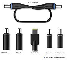 Omnicharge Laptop Steckerset - DC Anschlüsse für Laptops mit Output & Input Stecker für Dell Lenovo HP & Universal 5.5 x 2,5 mm