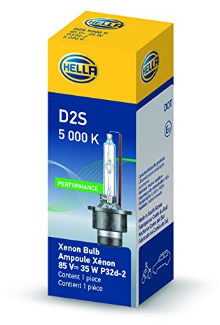 HELLA D2S 5000 K Xenon Performance Bulb, (85V, 35W)