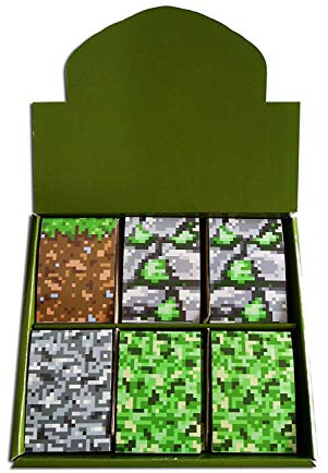SDM 6 x Pixel Block Camouflage Notepads Party Bag Fillers Note Books Memo Pads
