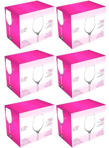Acan Tradineur - Pack de 36 Copas - Modelo Fame - Capacidad: 395 ml - Ideal para Vino - Aptas para lavavajillas - Tamaño Aprox: Ø 6,7 x 21 cm