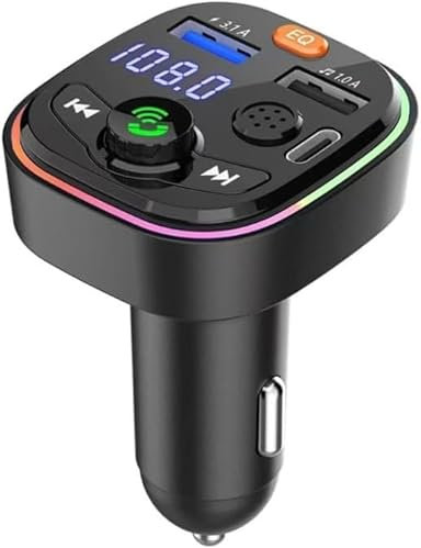 PD 20W QC3.0 Bluetooth 5.3 Car Transmitter - Dual USB Charging, Handsfree Call, FM Radio Music MP3 Player, Universal Car Adapter