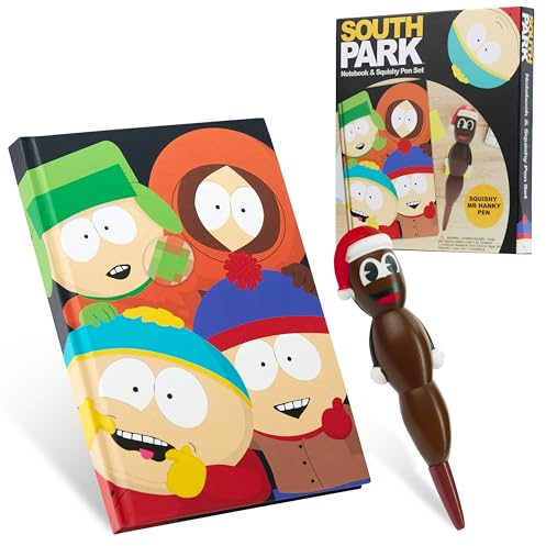 South Park and Mr Hankey anteckningsbok och penna set, nyhet skrivmaterial set roliga gåvor för män