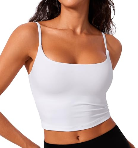 CRZ YOGA Butterlift Rundringad Crop Top Vit XS