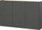 Germania Schuhschrank 1346-549 GW-Libbiano, in Graphit/Navarra-Eiche-Nb., mit geringer Tiefe, 138 x 87 x 25 cm (BxHxT)