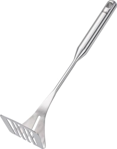 Fissler Essential/Edelstahl-Kartoffelstampfer (34 cm) Hand-Stampfer, für Knollen und Gemüse,mit Aufhänge -Öse -Spülmaschinen-geeignet