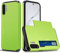 Belzsxy Compatible with Samsung Galaxy Note 10 Plus Case Wallet Case Armor Shockproof Case Heavy Duty Protective Case Hard PC Back Soft TPU Bumper Card Holder Wallet Case Cover (Green)
