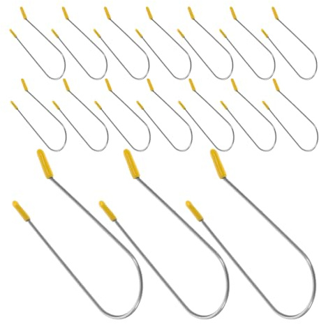 PAMINGONO Set 24 Fermagli Metallici per Bigodini Caldi 254 CM in Acciaio Inox Morsetti di Fissaggio per Permanente Adatti a Diversi Tipi di Chioma e Styling Professionale