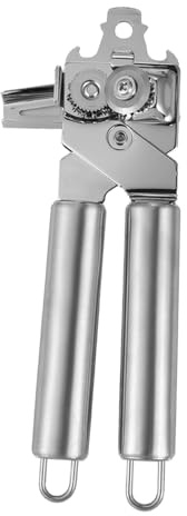 ABOOFAN Abrelatas Manual de Acero Inoxidable Multifunción Diseño Seguro y para Personas Mayores, Abre Latas y Botellas para Cocina y Hogar, Portátil y Fácil de Usar