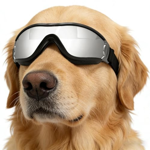 Occhiali da sole per cani,Protezione antivento e antiappannamento per animali domestici,Occhiali da sole avvolgenti - Per uso domestico, esterno e campeggio