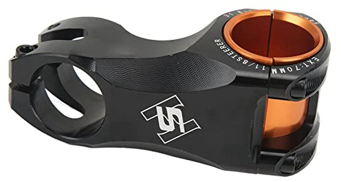 Dam Skerisi Elevador de Manillar para Bicicleta de 70 mm, Ultraligero – 17 Grados, Extensor de Manillar de aleación de Aluminio para Bicicletas de Carretera y de montaña de 35 mm y 31,8 mm, (Negra)