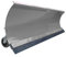 Schneepflug Räumschild Universal Schneeschild für Einachser, Rasentraktor oder Quad/ATV Grau / 150 x 40 cm / 5 Stufen verstellbar