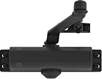 Yale Chiudiporta aereo serie 300 cod. 30-0300-0001-00-55-11 nero, Braccio senza fermo