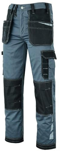 MS9 Mens Work Cargo Combat Holster Pockets Tactical Working Work Trouser Trousers Pants Jeans Grey