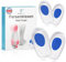 Health Press® Fersenkissen – 2 Paar Fersen Geleinlagen im Set – Dermatologisch getestete Silikon Fersenpolster – Gel Einlegesohlen für Schuhe – Bequeme Profi Schuheinlagen – Soft Gelpads für Herren
