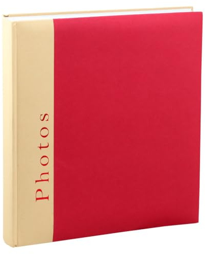 Ideal Chapter Fotoalbum in 30x30 cm 100 Seiten Foto Album Buchalbum Jumbo: Farbe: Rot