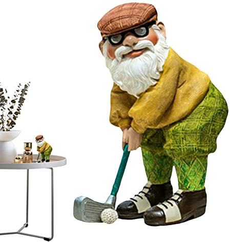 trädgårdstomte staty golf harts dekoration rolig gräsmatta dvärg statyer vattentät trädgård hänge gör-det-själv för inredning trädgård terrass ornament