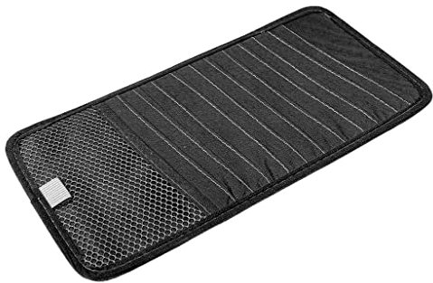 Tiuimk Car Sun Visor CD Holder - 12-Disc CD Case | Black