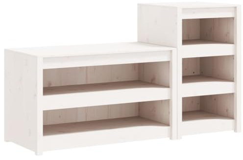 vidaXL Köksskåp för utomhusbruk 2 st vit massiv furu, köksskåp, kök utomhusbruk, köksskåp trä, uteskåp, förvaringsskåp, modulkök, utomhuskök, utekök