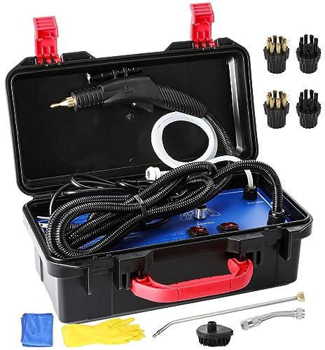 Miuxe Macchina per La Pulizia Vapore Senza Fili Portatile con Pulitore a Vapore Ad Alta Pressione, Pulizia Vapore Portatile Industriale per Uso Domestico Automatico, Colpo di Vapore Senza Serbatoio