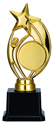 Hapihom Gold Award Trofei a forma di stella trofeo con adesivi fai da te, accessori per feste
