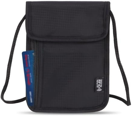 Brustbeutel Brusttasche Mit RFID-Schutz,Anti-Diebstahl Unisex Reisegeldbeutel,Reisegeldbeutel,Weicher Brustbeutel zum Reisen Unisex, Passport Tasche Für Reisen,Brustbeutel Jungen für Passport etc