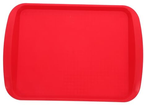 Cabilock Plato De Plástico para Servir para Restaurante De Comida Rápida Bandeja Rectangular Bandeja De Almacenamiento