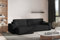 Kaiser Möbel - Ecksofa mit Schlaffunktion - Big Sofa - 274 x 142 cm - Cord Stoff, L Form, XXL, mit Bettkasten - Große Liegefläche 230 x 140 cm - Eckcouch, Wohnlandschaft - Best XL Links, Schwarz