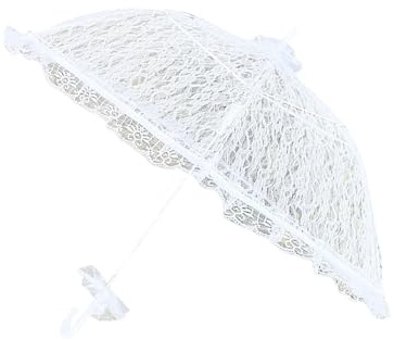 XINGLIDA Handmade Lace Umbrella Sun Protective Parasol Photography Wedding Umbrella For Beach Vacation And Garden Parties