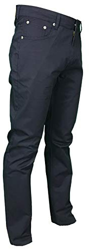 Mastino Pantalone Uomo Estivo 5 Tasche Regular Fit Gamba Dritta Elasticizzato Vita Alta Colorato (IT, Numero, 48, Regular, Regular, Blu)