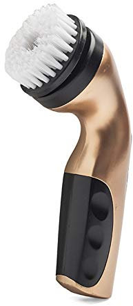 Cireuse QFFL Brosse À Chaussure Électrique Doré, 5 Têtes de Brosse, Microfibre, Douce, Pour Chaussures, 1 Unité