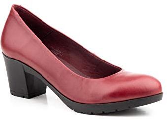 Scarpe con Tacco Donna Eleganti in Pelle Décolleté Chiuse comode e di Marca Modello Medio o Basso, Vernice o Lisce Fatte a Mano in Spagna dalla Taglia 35 alla 41