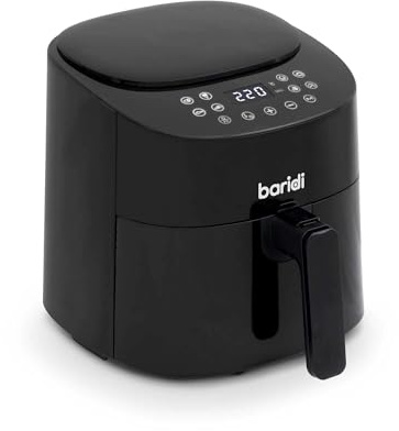 Baridi 3.5L Low Fat Air Fryer with Digital Rapid Air Oil Free Circulation System, 1300W, 8 Presets - DH60