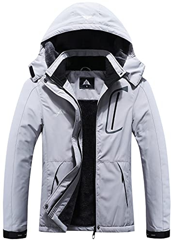 MOERDENG Women's Waterproof Ski Jacket Warm Winter Coat Outdoor Windbreaker Hiking Snowboarding Jacket