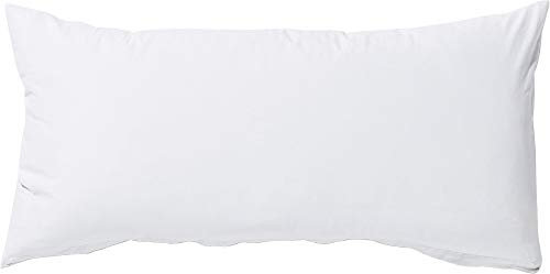 Erwin Müller Zusatz-Kissenbezug, Kissenhülle Renforcé Würzburg, Uni weiß - Kochfest Größe 40x80 cm - strapazierfähig und temperaturausgleichend, mit Reißverschluss