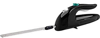 Cecotec Cut-Eat 1800 Coltello elettrico nero 150W, 3 lame in acciaio inox lavabile in lavastoviglie, silenzioso, a basse vibrazioni, custodia inclusa, 3183