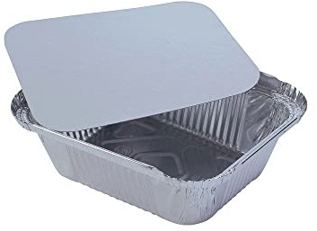 CF CARTA INGROSSO E DISTRIBUZIONE Contenitori in alluminio rettangolari con coperchio in cartone accoppiato (1 porzione)