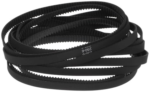 sourcing map Cinghia dentata 2GT ad anello chiuso in gomma 250-2GT-6, 6 mm di larghezza x 250 mm di lunghezza, 10 pezzi