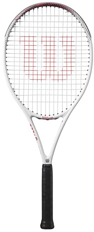 Wilson Pro Staff Precision RXT 105 Tennis Racket, Experience Perfect Precision and Boosted Power, Control is Enhanced, With a Featherweight Build and Comfort Grip, Colour: White/Black/Red, Size: 2