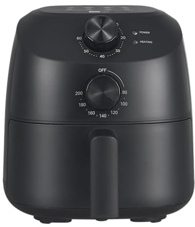 aeco Cube 2.0 Mini Airfryer – Kompakte Heißluftfritteuse, 2 Liter, BPA-frei, 60 Min. Timer, Antihaft, 80% weniger Öl, energieeffizient, Automatische Abschaltfunktion
