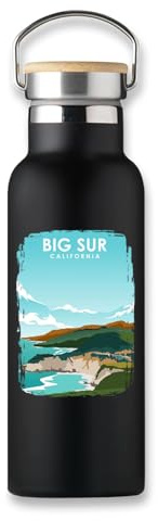 Big Sur California Beach Coast Ocean Vacuum Flask, Eco Bottle, Coffee Cup