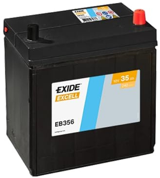 BATTERIA PER AUTO EXIDE EXCELL EB356 35Ah 240A EN POSITIVO A DX= ROFIBA 35300