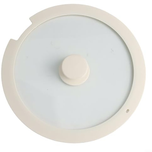 Qualoramall Tapas para ollas, tapa universal de silicona, resistente al calor y antiderrames, tapa de sartén de vidrio templado con ventilación de vapor y mango de tacto frío para cocinar en la cocina